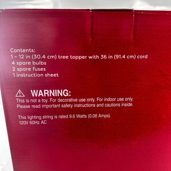 Ashland Christmas Angel Lighted Tree Topper Silver Wings White Gown Cord - Picture 11 of 16